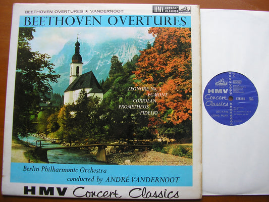 BEETHOVEN: FIVE OVERTURES      VANDERNOOT / BERLIN PHILHARMONIC    SXLP 20031