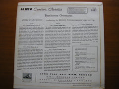 BEETHOVEN: FIVE OVERTURES      VANDERNOOT / BERLIN PHILHARMONIC    SXLP 20031