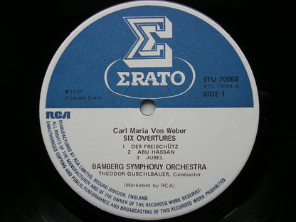 WEBER: SIX OVERTURES    GUSCHLBAUER / BAMBERG SYMPHONY    STU 70568