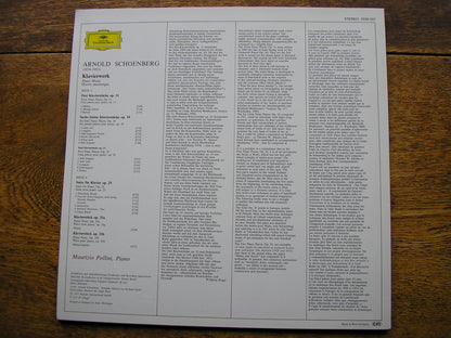 SCHOENBERG: THE PIANO MUSIC    MAURIZIO POLLINI   2530 531