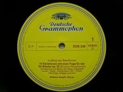 BEETHOVEN: EROICA VARIATIONS / 6 VARIATIONS Op. 34 / 32 VARIATIONS Wo080    WILHELM KEMPFF   2530 249