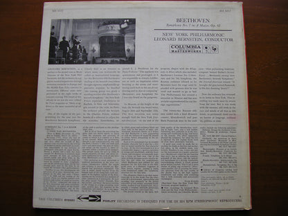 BEETHOVEN: SYMPHONY No. 7   BERNSTEIN / NEW YORK PHILHARMONIC   MS 6112