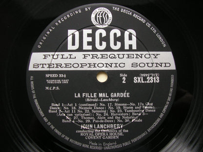 HEROLD: LA FILLE MAL GARDEE     LANCHBERY / OROHCG     SXL 2313