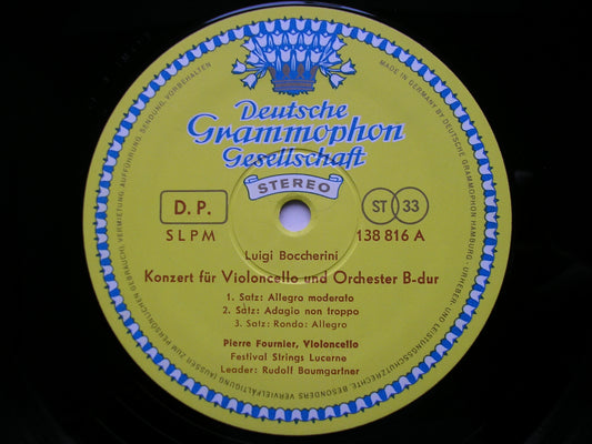 BOCCHERINI & CPE BACH: CELLO CONCERTOS      FOURNIER / FESTIVAL STRINGS LUCERNE / BAUMGARTNER     138 816