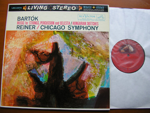 BARTOK: MUSIC FOR STRINGS, PERCUSSION & CELESTA / HUNGARIAN SKETCHES    REINER / CHICAGO SYMPHONY   LSC 2374