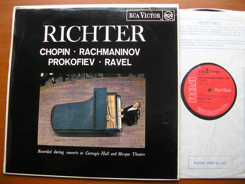 RICHTER IN CONCERT: RACHMANINOV / RAVEL / CHOPIN / PROKOFIEV    SVIATOSLAV RICHTER   SB 6611