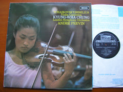 SIBELIUS: VIOLIN CONCERTO / TCHAIKOVSKY: VIOLIN CONCERTO   CHUNG / LONDON SYMPHONY / PREVIN    SXL 6493