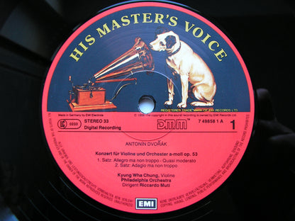 DVORAK: VIOLIN CONCERTO / ROMANCE in F   CHUNG / PHILADELPHIA ORCHESTRA / MUTI   7 49858 1