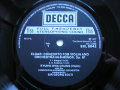 ELGAR: VIOLIN CONCERTO  CHUNG / LONDON PHILHARMONIC / SOLTI   SXL 6842