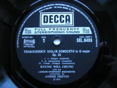 SIBELIUS: VIOLIN CONCERTO / TCHAIKOVSKY: VIOLIN CONCERTO   CHUNG / LONDON SYMPHONY / PREVIN    SXL 6493