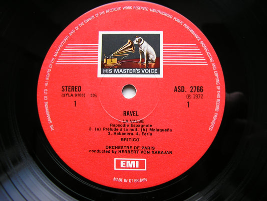 RAVEL: ORCHESTRAL WORKS   KARAJAN / ORCHESTRA de PARIS   ASD 2766