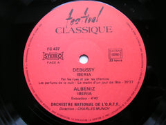 DEBUSSY: IBERIA / ALBENIZ: IBERIA    CHARLES MUNCH / FRENCH NATIONAL RADIO ORCHESTRA    FC 437