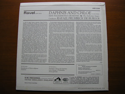 RAVEL: DAPHNIS & CHLOE   DE BURGOS / NEW PHLHARMONIA    ASD 2355