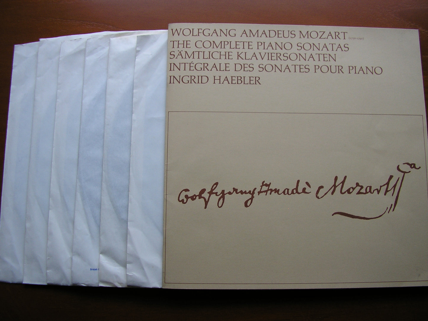 MOZART: THE COMPLETE PIANO SONATAS   INGRID HAEBLER   6 LP SET   AXS 6001