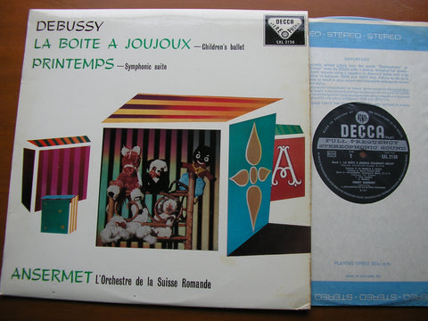 DEBUSSY: LA BOITE A JOUJOUX / PRINTEMPS     ANSERMET / SUISSE ROMANDE     SXL 2136