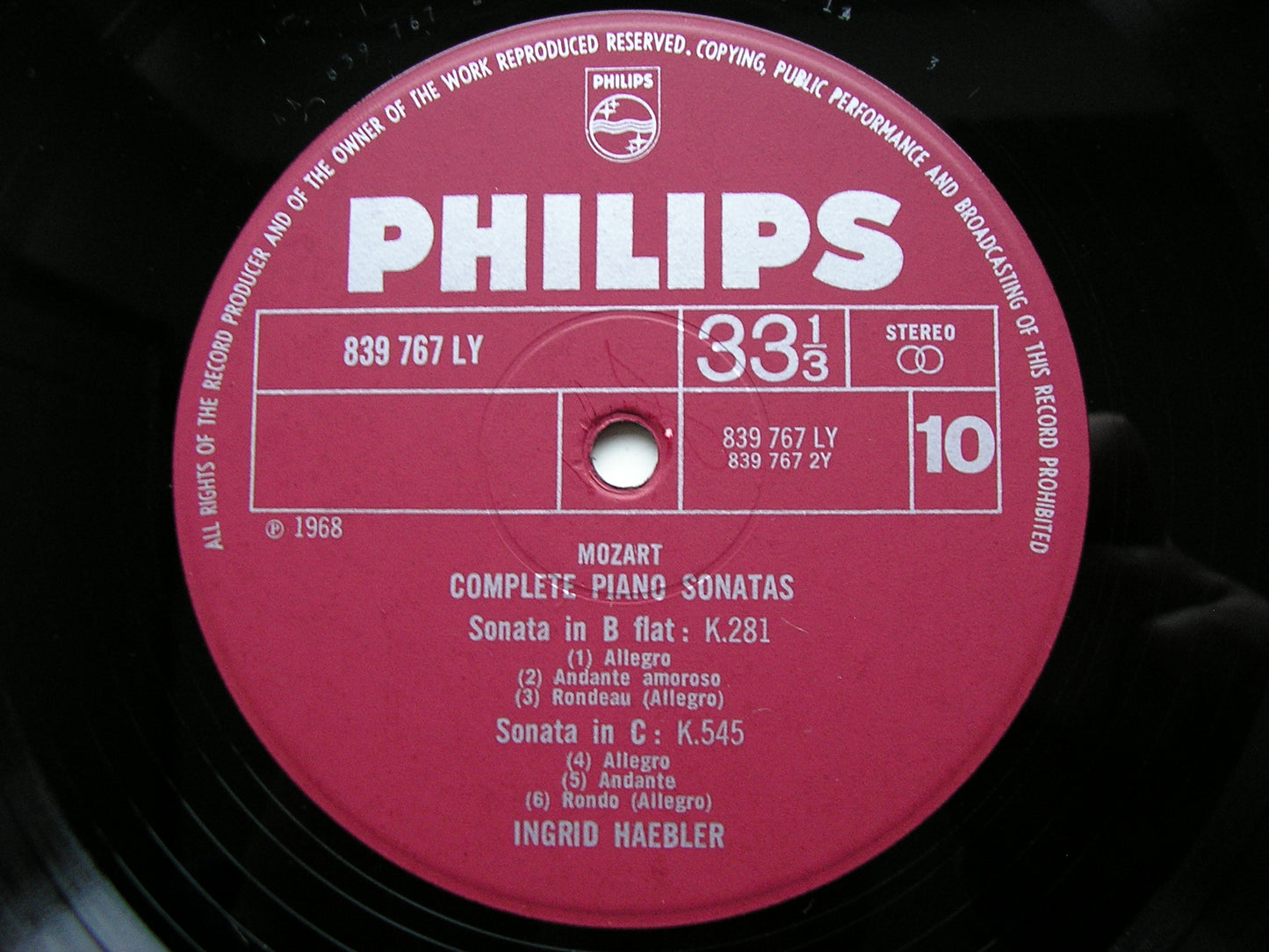 MOZART: THE COMPLETE PIANO SONATAS   INGRID HAEBLER   6 LP SET   AXS 6001