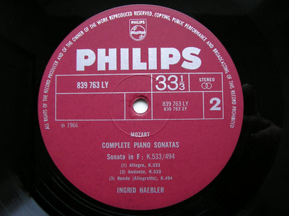 MOZART: THE COMPLETE PIANO SONATAS   INGRID HAEBLER   6 LP SET   AXS 6001