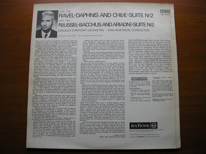 RAVEL: DAPHNIS & CHLOE Suite No. 2 / ROUSSEL: BACCHUS & ARIADNE Suite No. 2    MARTINON / CHICAGO SYMPHONY   SB 6627