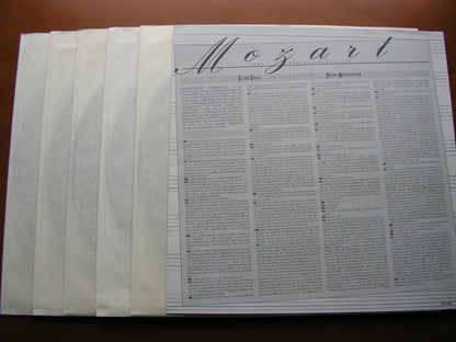MOZART: THE COMPLETE PIANO SONATAS    GLENN GOULD    5 LP SET   CBS 79501