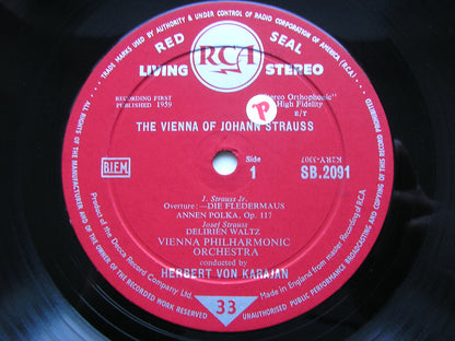 THE VIENNA OF JOHANN STRAUSS     KARAJAN / VIENNA PHILHARMONIC   SB 2091