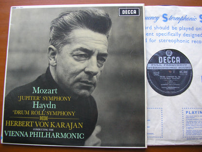 MOZART: SYMPHONY No. 41 'Jupiter' / HAYDN: SYMPHONY No. 103 'Drum Roll'    KARAJAN / VIENNA PHILHARMONIC    SXL 6067