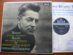 MOZART: SYMPHONY No. 41 'Jupiter' / HAYDN: SYMPHONY No. 103 'Drum Roll'    KARAJAN / VIENNA PHILHARMONIC    SXL 6067