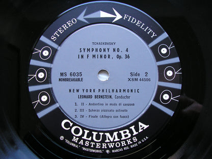TCHAIKOVSKY: SYMPHONY No. 4   BERNSTEIN / NEW YORK PHILHARMONIC  MS6035