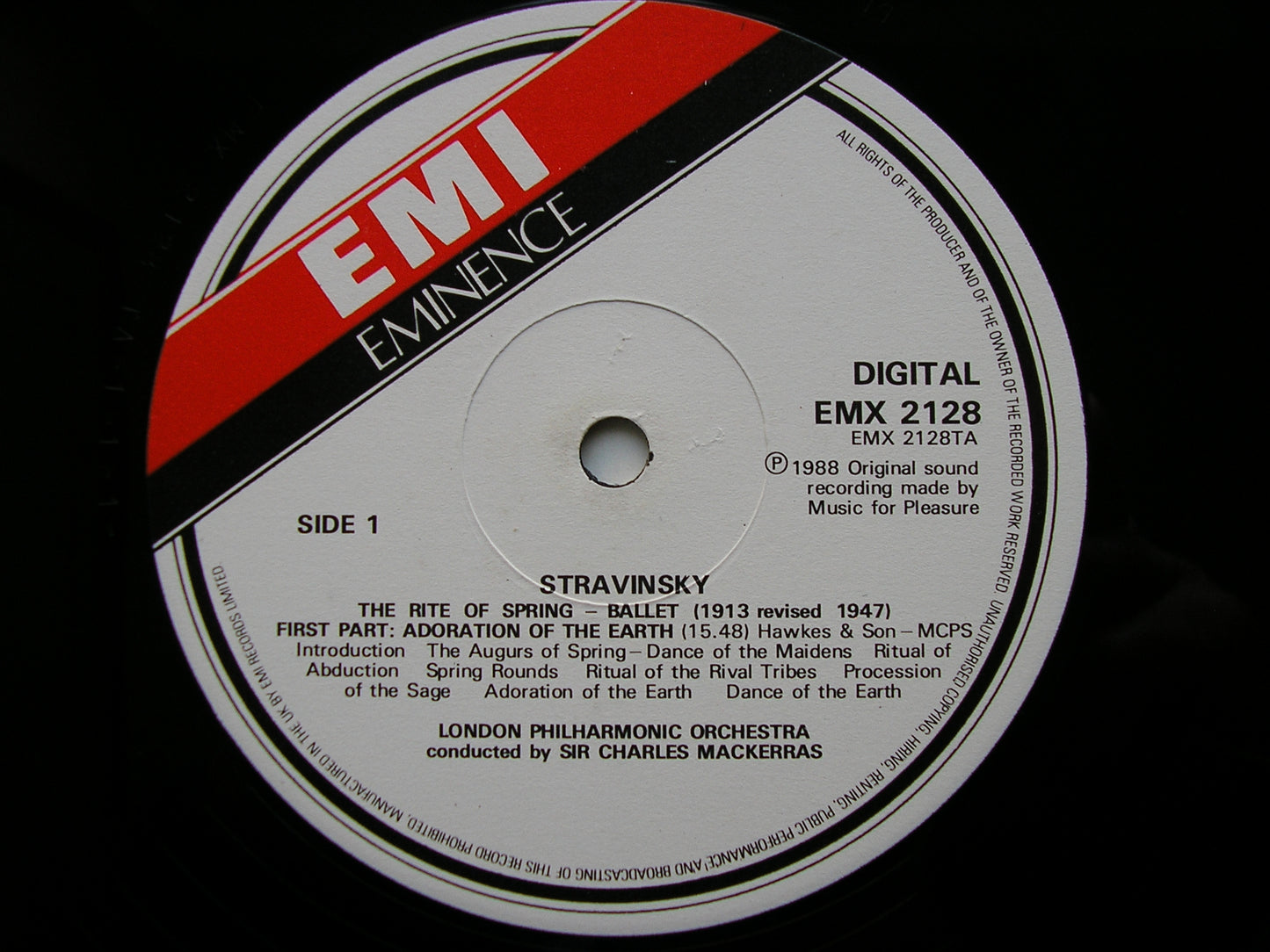 STRAVINSKY: THE RITE OF SPRING / FIREWORKS / CIRCUS POLKA   MACKERRAS / LONDON PHILHARMONIC   EMX 2128