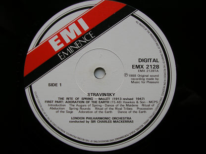STRAVINSKY: THE RITE OF SPRING / FIREWORKS / CIRCUS POLKA   MACKERRAS / LONDON PHILHARMONIC   EMX 2128