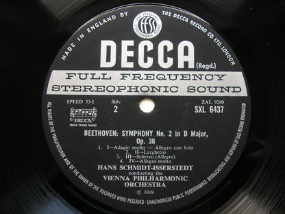 BEETHOVEN: THE NINE SYMPHONIES / THREE OVERTURES       SCHMIDT-ISSERSTEDT / VIENNA PHILHARMONIC   7 SXL