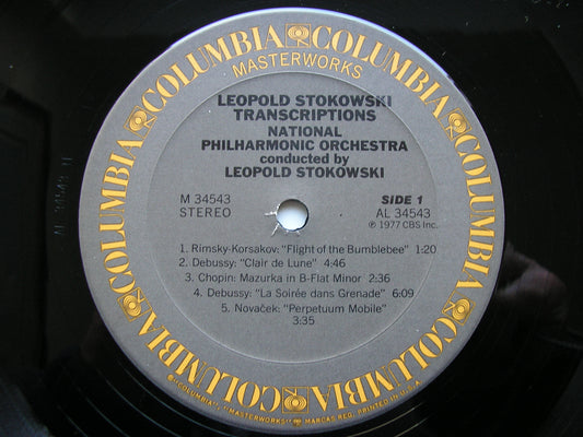 STOKOWSKI: HIS GREAT TRANSCRIPTIONS FOR ORCHESTRA    STOKOWSKI / NATIONAL PHILHARMONIC  M34543