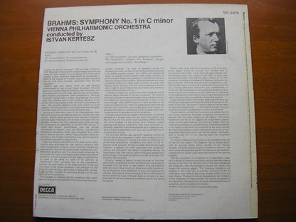 BRAHMS: SYMPHONY No. 1    KERTESZ / VIENNA PHILHARMONIC   SXL 6675