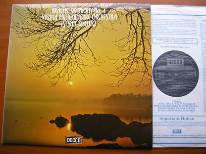 BRAHMS: SYMPHONY No. 4     KERTESZ / VIENNA PHILHARMONIC     SXL 6678