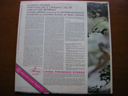 HANSON: SYMPHONY No. 2 / LAMENT FOR BEOWULF   HANSON / EASTMAN-ROCHESTER ORCHESTRA   SR90192