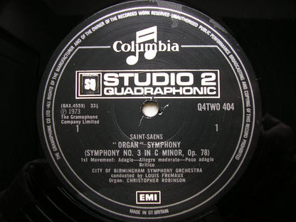 SAINT - SAENS: SYMPHONY No. 3 LOUIS FREMAUX / CITY OF BIRMINGHAM SYMPHONY ORCHESTRA Q4 TWO 404