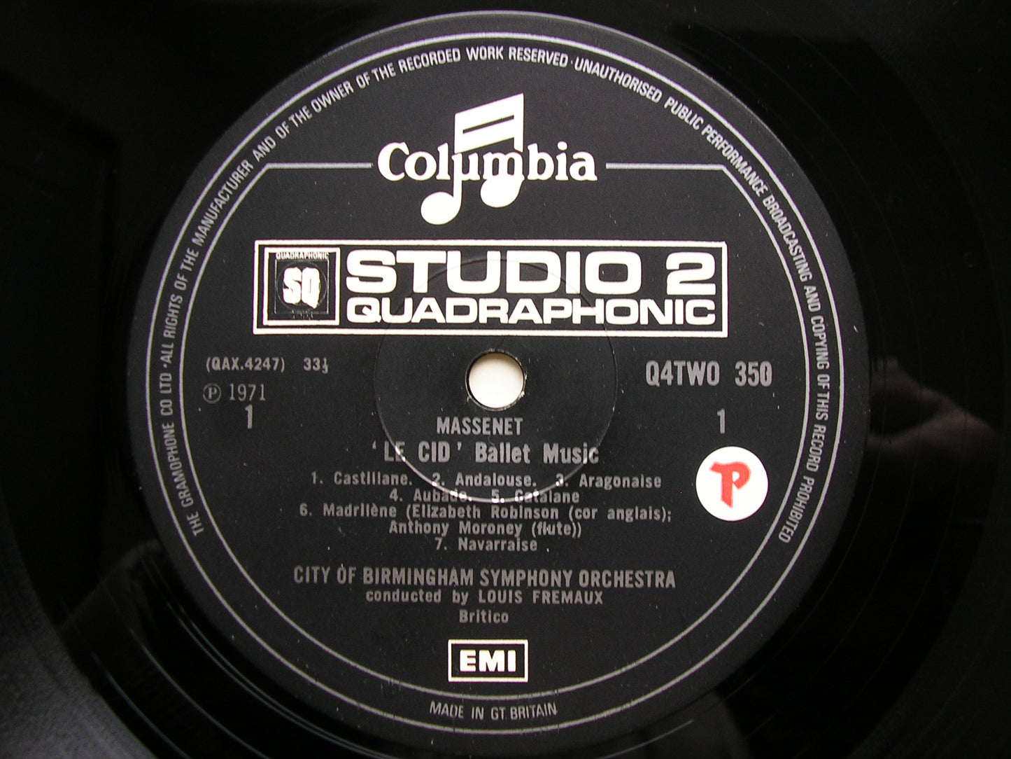 MASSENET: LE CID / SCENES PITTORESQUES    FREMAUX / CITY OF BIRMINGHAM SYMPHONY  Q4TWO 350