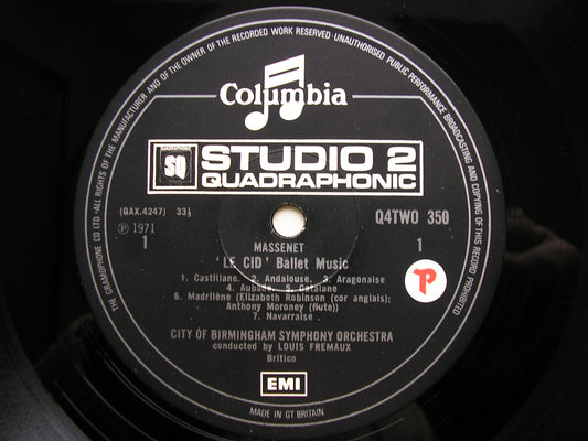 MASSENET: LE CID / SCENES PITTORESQUES    FREMAUX / CITY OF BIRMINGHAM SYMPHONY  Q4TWO 350