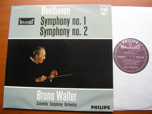 BEETHOVEN: SYMPHONIES Nos. 1 & 2    WALTER / COLUMBIA SYMPHONY    835 540 AY
