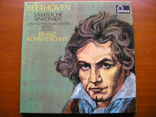 BEETHOVEN: THE NINE SYMPHONIES   KONWITSCHNY / LEIPZIG GEWANDHAUS  K71BA 600