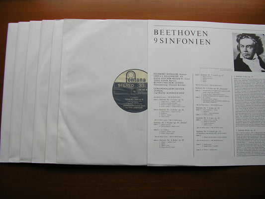 BEETHOVEN: THE NINE SYMPHONIES   KONWITSCHNY / LEIPZIG GEWANDHAUS  K71BA 600