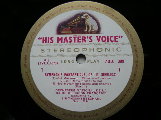 BERLIOZ: SYMPHONIE FANTASTIQUE     BEECHAM / FRENCH NATIONAL RADIO ORCHESTRA    ASD 399