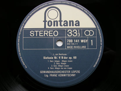 BEETHOVEN: THE NINE SYMPHONIES   KONWITSCHNY / LEIPZIG GEWANDHAUS  K71BA 600