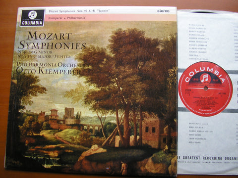 MOZART: SYMPHONIES Nos. 40 & 41 'Jupiter'    OTTO KLEMPERER / PHILHARMONIA    SAX 2486