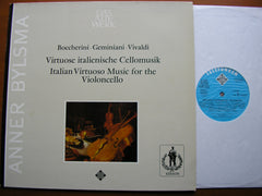 VIRTUOSO ITALIAN CELLO MUSIC: BONONCINI / GABRIELLI / GEMINIANI / VIVALDI / SAMMARTINI / BOCCHERINI   BYLSMA / LEONHARDT / WOODROW   6.41108