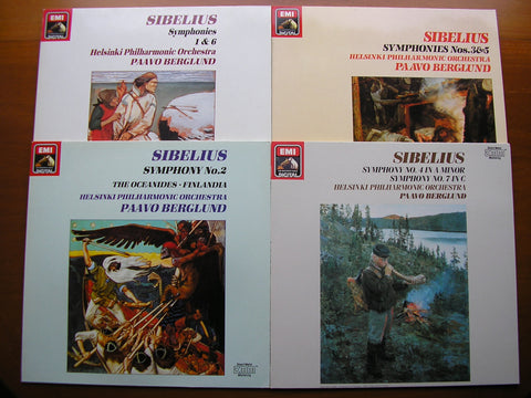 SIBELIUS: THE SEVEN SYMPHONIES   BERGLUND / HELSINKI PHILHARMONIC   4 LP SET