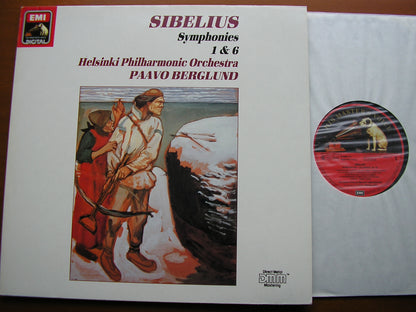 SIBELIUS: THE SEVEN SYMPHONIES   BERGLUND / HELSINKI PHILHARMONIC   4 LP SET