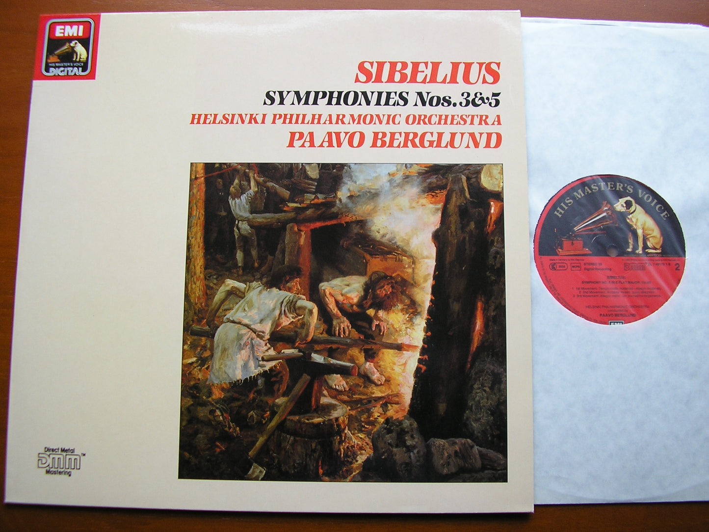 SIBELIUS: THE SEVEN SYMPHONIES   BERGLUND / HELSINKI PHILHARMONIC   4 LP SET