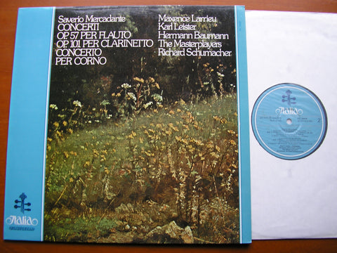 MERCADANTE: FLUTE CONCERTO / CLARINET CONCERTO / HORN CONCERTO    LEISTER / LARRIEU / BAUMANN   ITL 70029