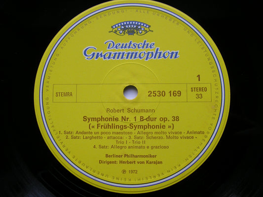 SCHUMANN: SYMPHONIES Nos. 1 & 4    KARAJAN / BERLIN PHILHARMONIC    2530 169