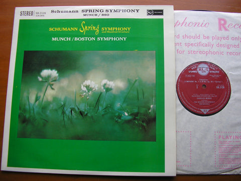 SCHUMANN: SYMPHONY No. 1 'Spring' / MANFRED OVERTURE    CHARLES MUNCH / BOSTON SYMPHONY    SB 2126